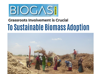 Grassroots involvement is crucial to sustainable biomass adoption