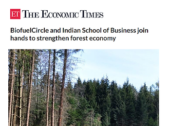 BiofuelCircle and Indian School of Business join hands to strengthen forest economy